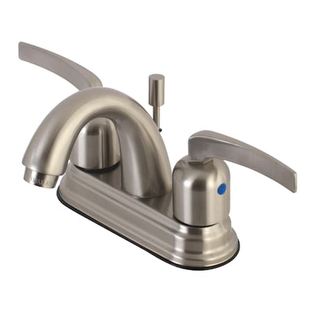Kingston Brass KB8618EFL 4" Centerset Bathroom Faucet, Brushed Nickel KB8618EFL